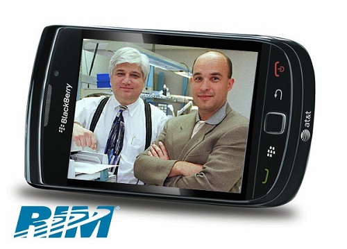 Mike Lazaridis (à gauche) et Jim Balsillie (à droite), cofondateurs de BlackBerry