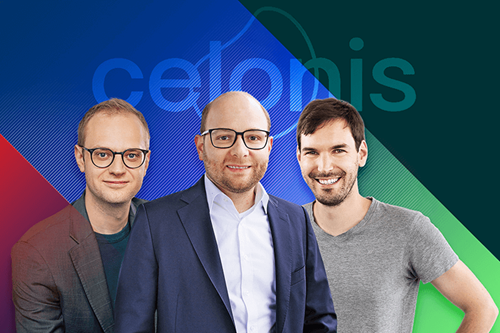 Alexander Rinke, Bastian N. et Martin Klenk fondateurs de Celonis 