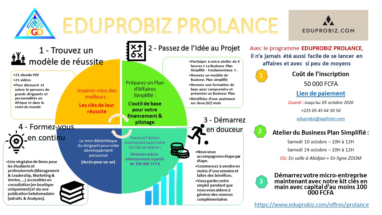 Programme EDUPROBIZ PROLANCE