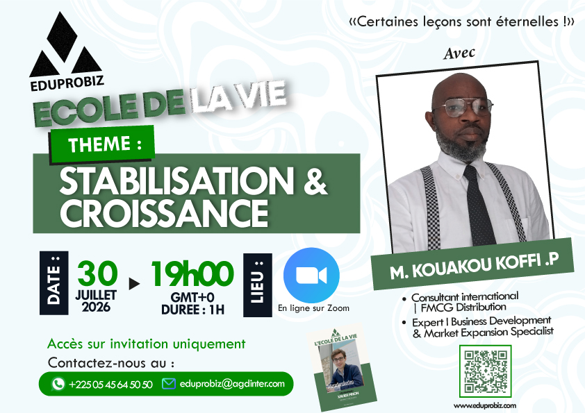 ECOLE DE LA VIE - Formation Pack 5 - Stabilisation et Croissance