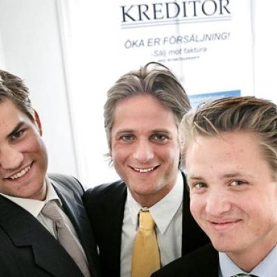 Cofondateurs de Klarna, Victor Jacobsson à gauche, Sebastian Siemiatkowski au milieu et Niklas Adaberth à droite