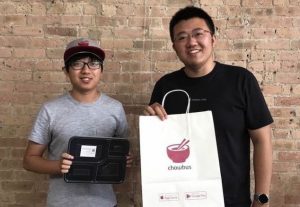 Cofondateurs de Chowbus, Suyu Zhang à gauche, et Linxin Wen à droite.